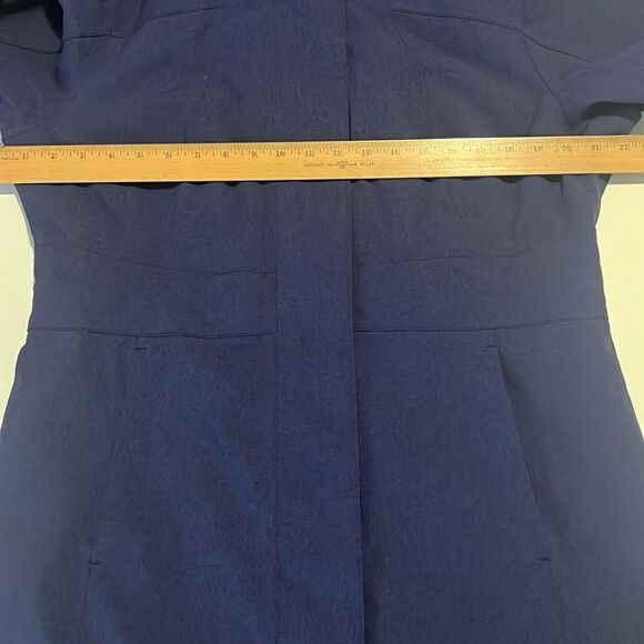 Merrell Opti-shell Navy Blue Front Pockets Snap Zip Closure Coat Size Large - Picture 13 of 14